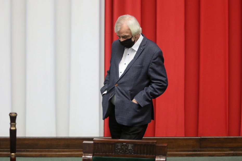 Ryszard Terlecki podczas obrad Sejmu. Fot. PAP/Leszek Szymański