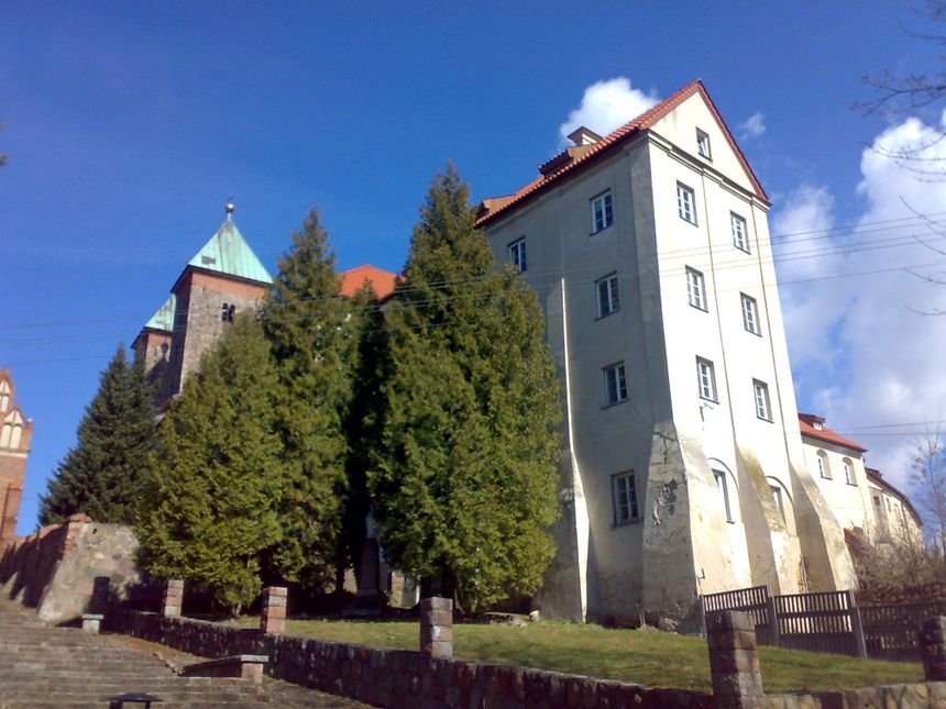 najwyższe okno w kompleksie klasztornym - stąd piękny widok na Wisłę
