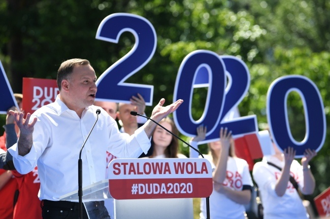 Prezydent Andrzej Duda przedstawił w Stalowej Woli tzw. Plan Dudy, fot.  PAP/Darek Delmanowicz