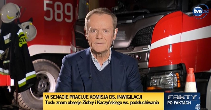 Donald Tusk w TVN24.