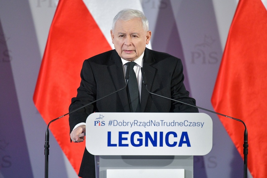 Jarosław Kaczyński. Fot. PAP/Sebastian Borowski