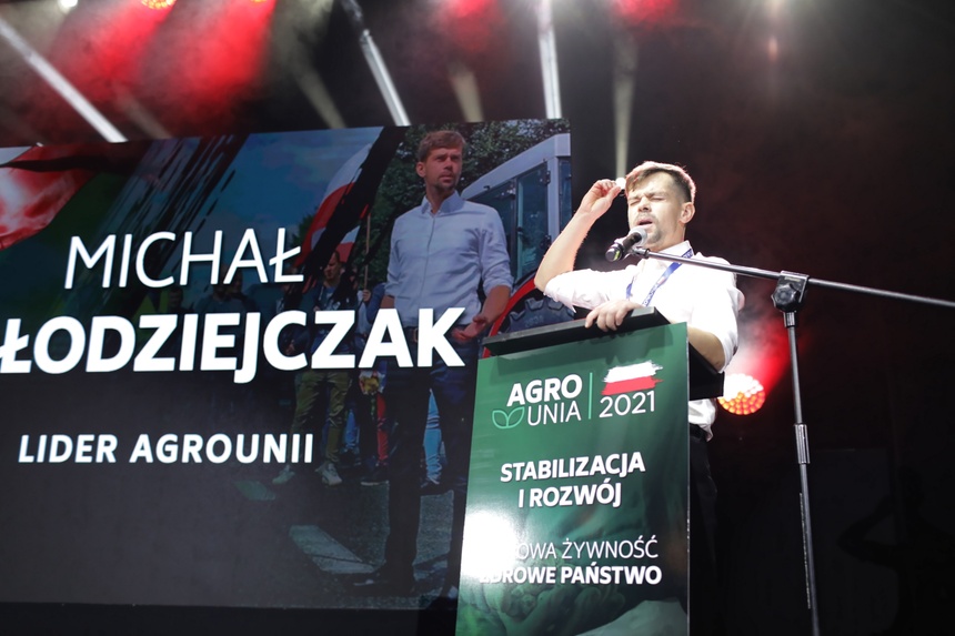 Lider AgroUnii Michał Kołodziejczak. Fot. PAP