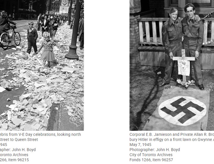 Zakończenie II Wojny Światowej w Kanadzie, Toronto zdjęcia