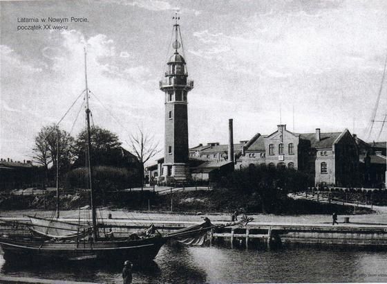 latarnia w Nowym Porcie przed 1929 rokiem