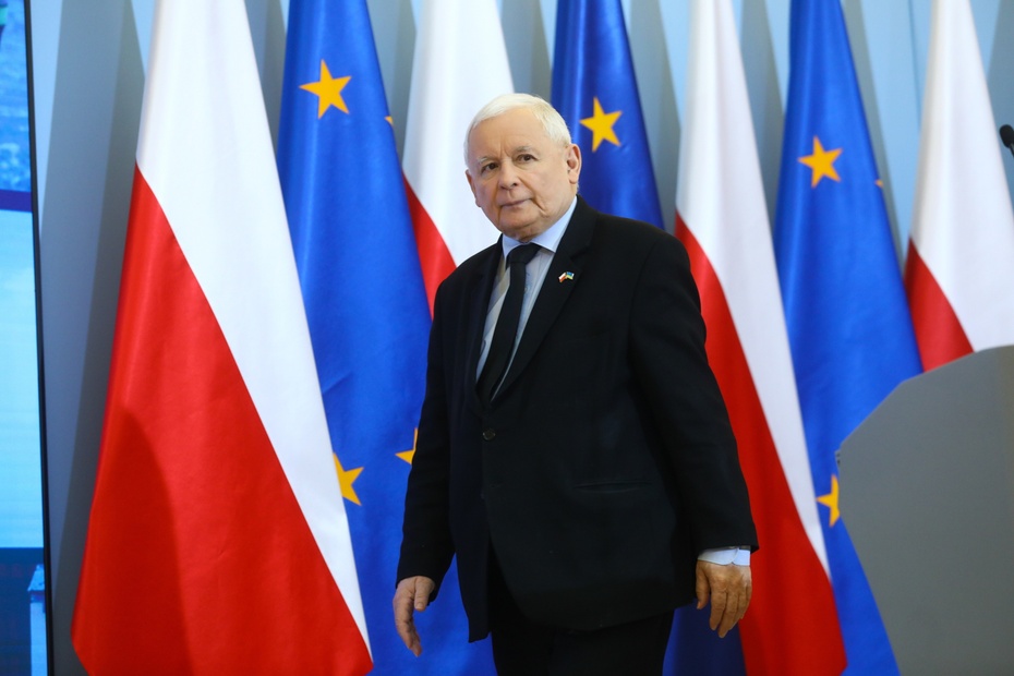 W rozmowie z "Gazetą Polską" Jarosław Kaczyński wypowiedział się m. in. o ostatnich konsultacjach w Kijowie, ukraińskim zbożu oraz sytuacji związanej z wojną. (fot. PAP)