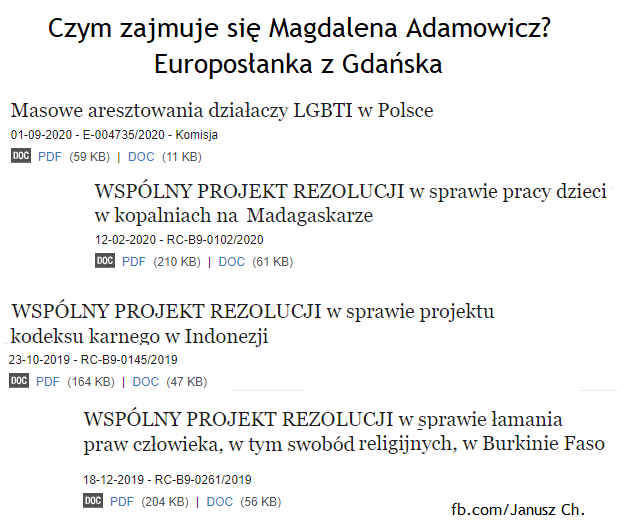 Masowe aresztowania działaczy LGBT? Magdalena Adamowicz w Europarlamencie.
