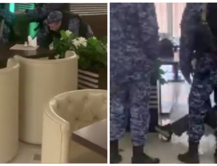 Kompletnie pijany i agresywny Rosjanin w hotelu. Nagranie kompromituje Grupę Wagnera