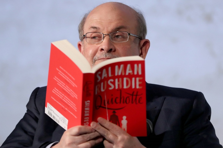 Salman Rushdie. Fot. PAP/EPA/HAYOUNG JEON