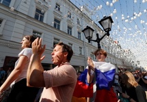 Protesty w Moskwie. PAP/EPA/YURI KOCHETKOV