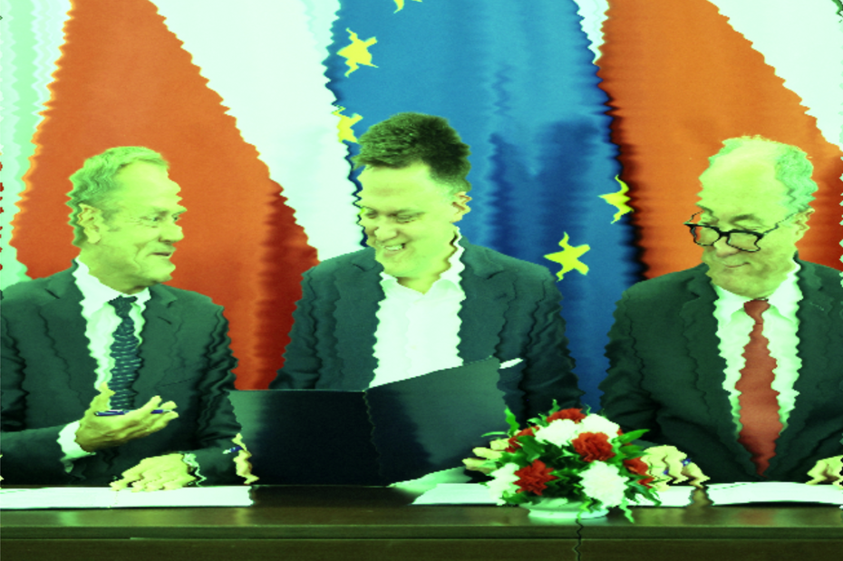 Donald Tusk, Szymon Hołownia i Włodzimierz Czarzasty. Czy opozycja z taką strategią może wygrać wybory? PAP/Leszek Szymański