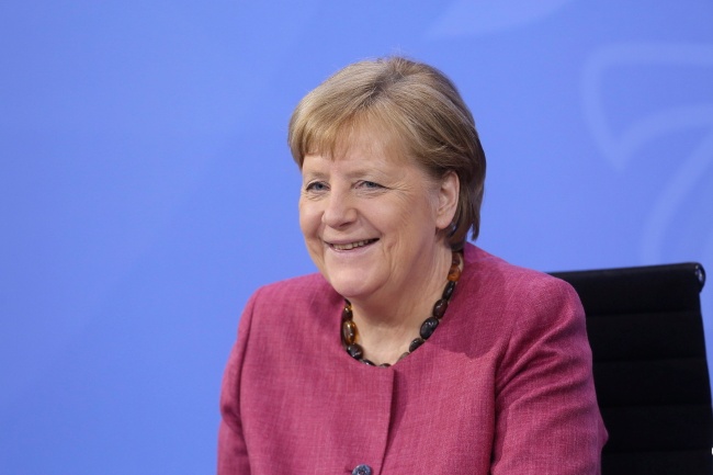 Angela Merkel. Fot. PAP/EPA/Adam Berry / POOL
