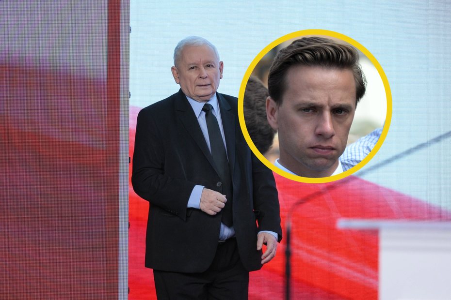 na zdjęciu: Prezes Prawa i Sprawiedliwości Jarosław Kaczyński na konferencji prasowej w siedzibie partii przy ulicy Nowogrodzkiej w Warszawie, 13 bm. Na spotkaniu zaprezentowano projekt nowego polskiego portu morskiego "Port Haller". (mr) PAP/Rafał Guz. W