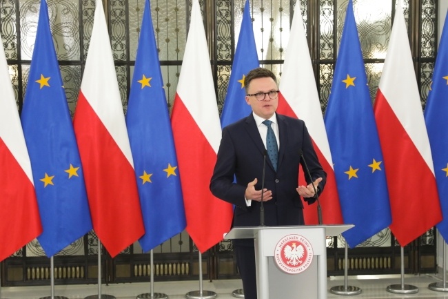 Marszałek Sejmu, Szymon Hołownia, fot. PAP/Paweł Supernak