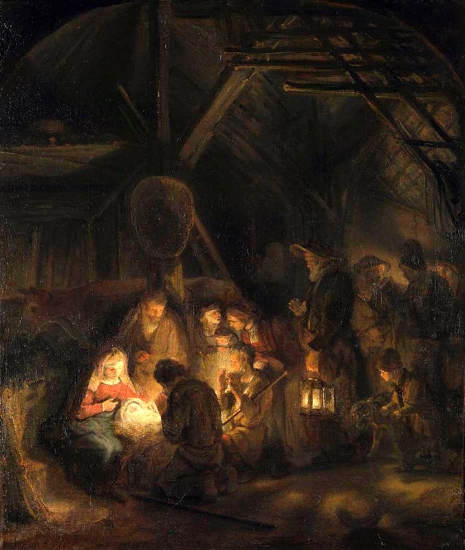 Pracownia Rembrandta, Pokłon pasterzy, National Gallery w Londynie