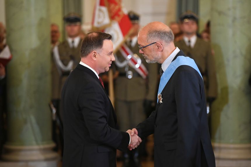 Prof. Andrzej Nowak i Andrzej Duda