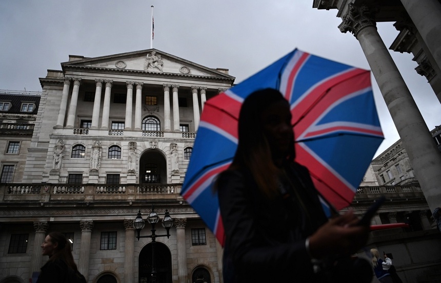 Bank of England, Londyn, Wielka Brytania. Fot. PAP/EPA/ANDY RAIN