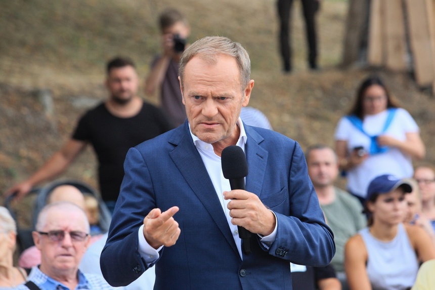 Lider Platformy Obywatelskiej Donald Tusk. Fot. PAP/Lech Muszyński