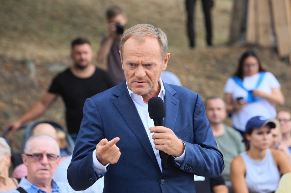 Lider Platformy Obywatelskiej Donald Tusk. Fot. PAP/Lech Muszyński
