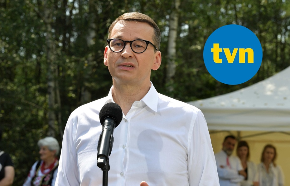Mateusz Morawiecki tłumaczy, o co chodzi w „ustawie przeciw TVN”. Fot. PAP
