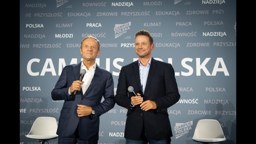 Zdaniem Jarosława Wałęsy, Donald Tusk i Rafał Trzaskowski nie rywalizują ze sobą. Fot. Campuspolska.pl