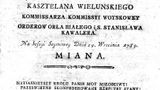 Mowa sejmowa Kastelana Wieluńskiego Ludwika Karśnickiego 1789 rok