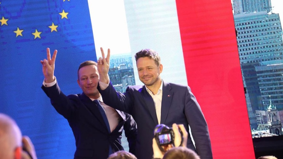 Rafał Trzaskowski, prezydent Warszawy (po prawej). Fot. Twitter