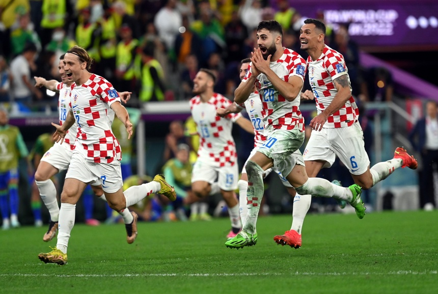 Chorwacja kolejny raz wygrała w karnych w fazie pucharowej mundialu. Fot. PAP/EPA