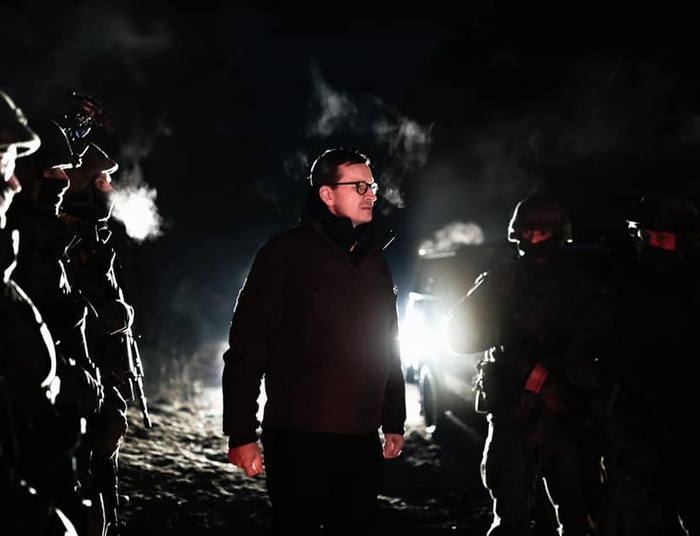 Morawiecki w Krynkach zbierał raporty ws. sytuacji na granicy. "Tak będzie do końca"