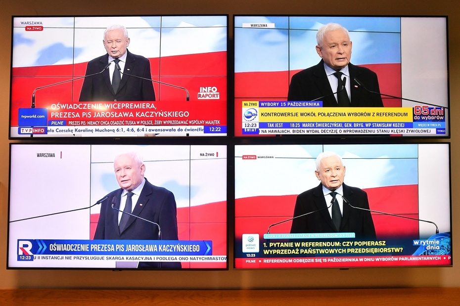 Prezes PiS Jarosław Kaczyński. Fot. PAP/Radek Pietruszka