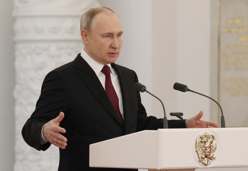 Władimir Putin zagroził, że wszystkie kraje, które zaatakują Rosję "zostaną zmiecione z powierzchni ziemi". (fot. PAP/EPA)