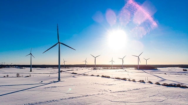 Położona w okolicach Darłowa farma wiatrowa Kanin składa się z ośmiu turbin o mocy 2,5 MW każda. Fot. PKN ORLEN
