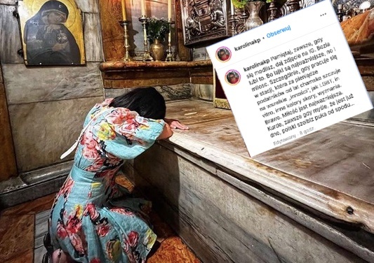 Cichopek pochwaliła się zdjęciem z własnej modlitwy. fot. Instagram