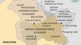 Mapa spornego regionu: Kaszmir i Ladakh (źródło: BBC)