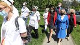 Przedstawiciele Lewicy na spotkaniu z pielęgniarkami, fot. fot. PAP/Tomasz Gzell