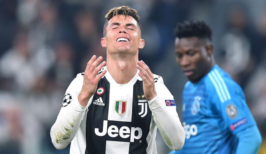 Cristiano Ronaldo jako jedyny w ataku Juventusu nie zawiódł. Fot. PAP/EPA