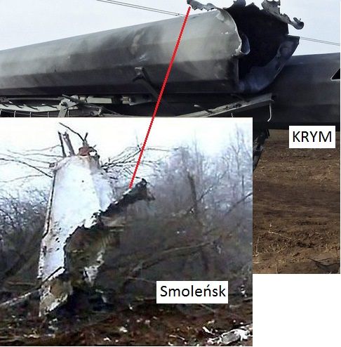 Rys.3 Porównanie - grzebienie powybuchowe Krym -Smoleńsk