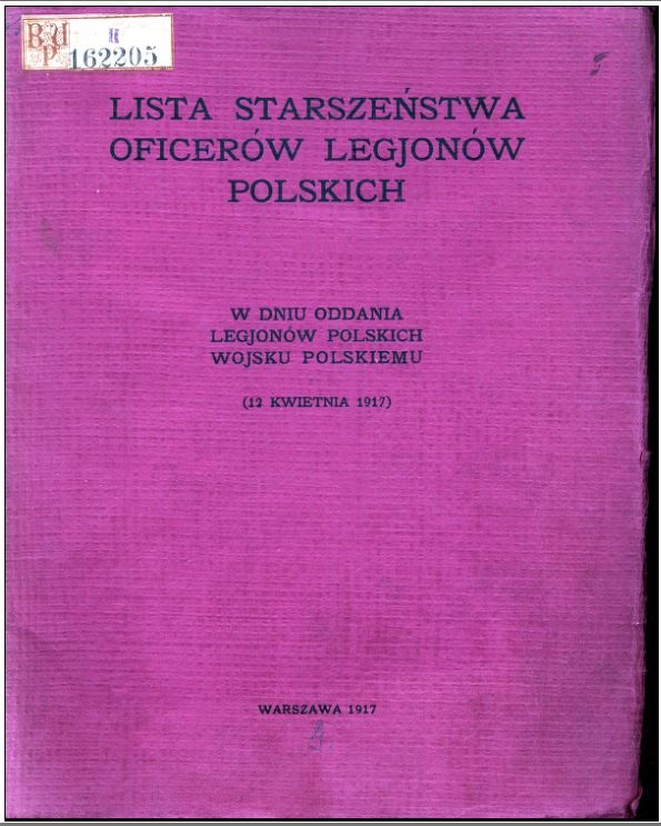 Jeden z dokumentów Wojska Polskiego 1917. Fot. PJ