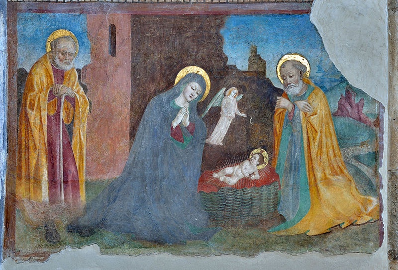 Nativity fresco Santo Corpo di Cristo Brescia cropped.jpg, źródło: Wikimedia Commons