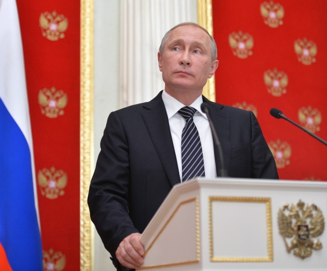 Władimir Putin. fot. PAP/EPA/ALEXEI DRUZHININ / SPUTNIK / KREMLIN POOL