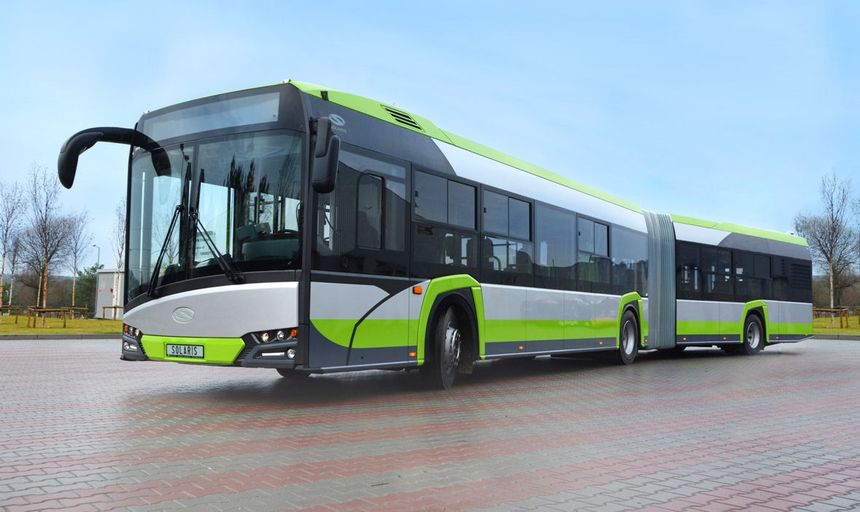 Polski autobus elektryczny Solaris Urbino. fot. solarisbus.com